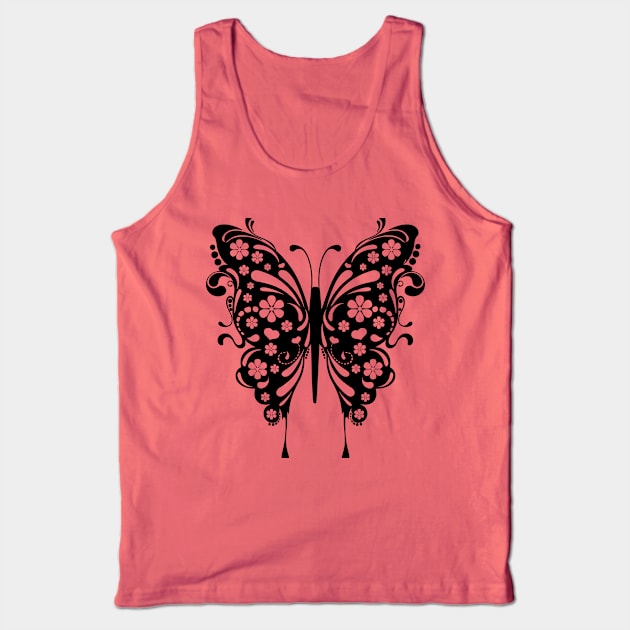 Butterfly Ornament Tank Top by My Artsam